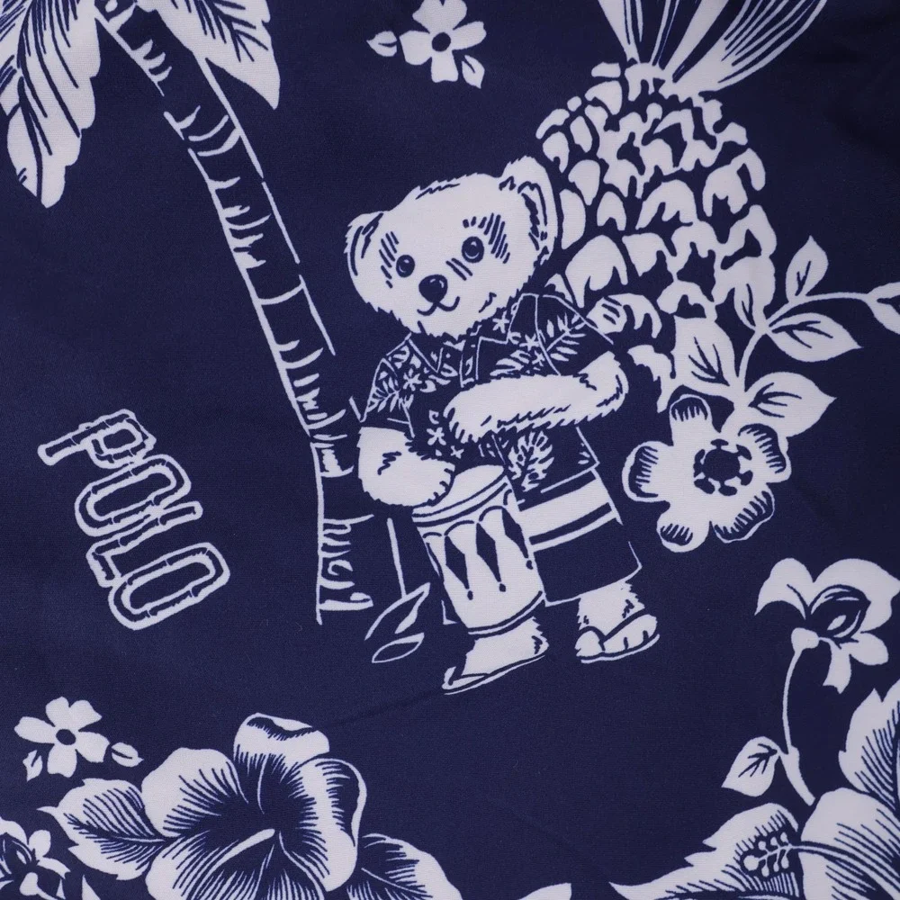 NEW Polo Ralph Lauren Polo Bear Swim Trunks Navy Blue Men 3XB Mesh Liner Shorts
